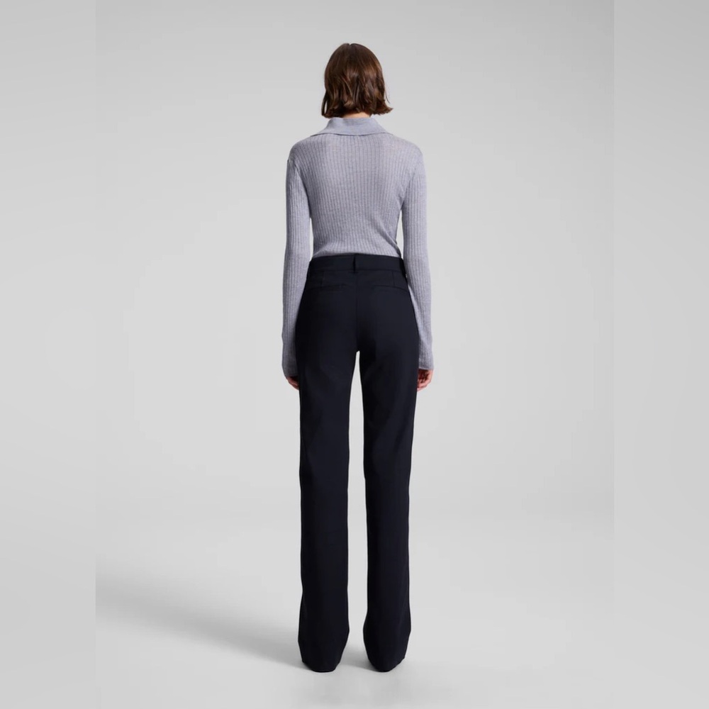 A.L.C $450 Simon Stretch Cotton Pant Midnight Navy NWT - Picture 5 of 6